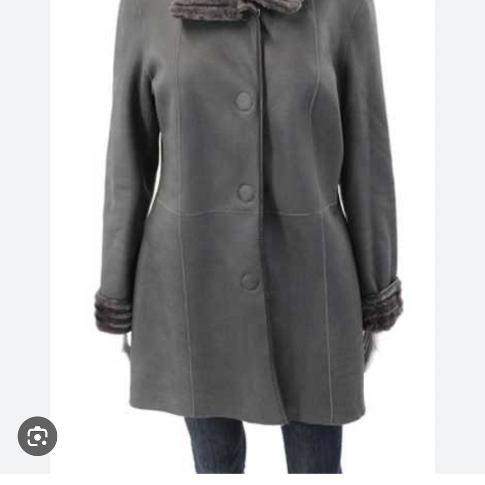 Escada Charcoal Trench Coat
